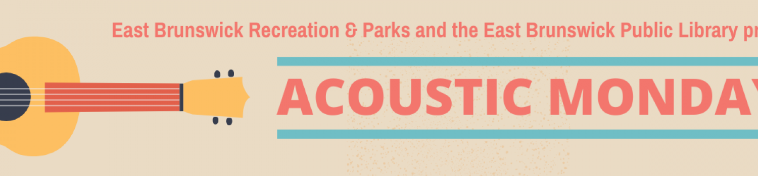 Acoustic Mondays header cover image with a guitar