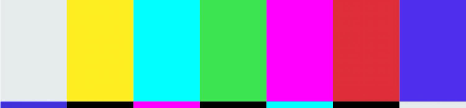 TV colored bar error broadcast retro screen
