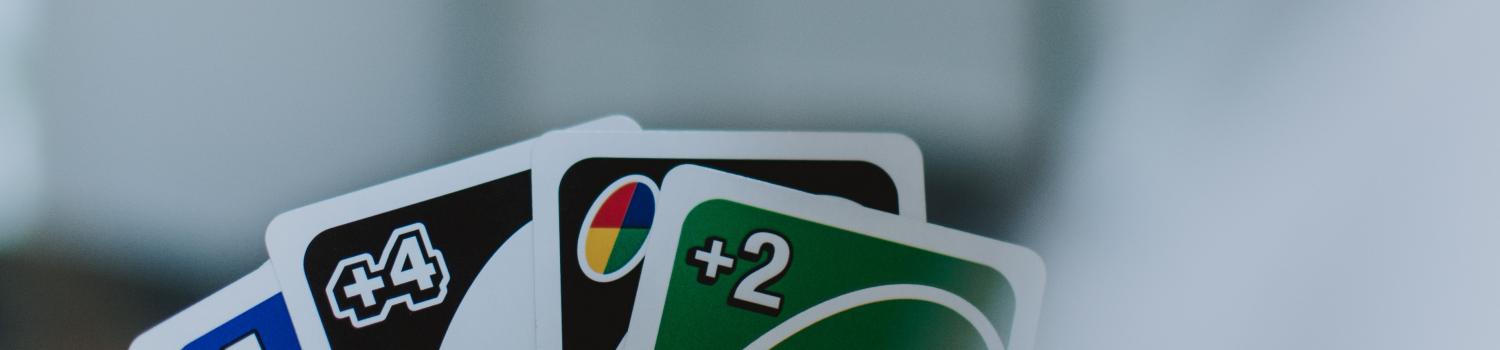 a photo of Uno game cards